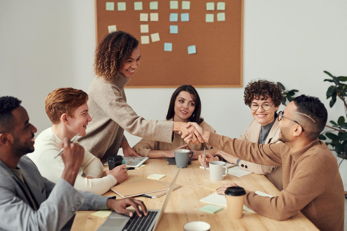 Leadership team in a meeting